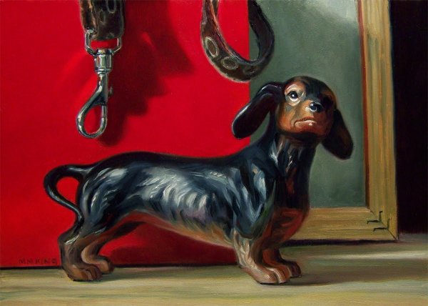 Такса в живописи