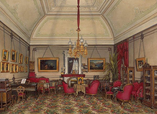 Эдуард Петрович ГАУ (1807-1887) - интерьеры зимнего дворца.