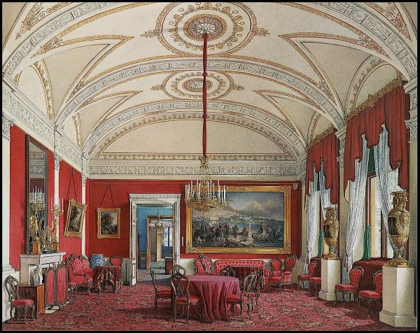 Эдуард Петрович ГАУ (1807-1887) - интерьеры зимнего дворца.