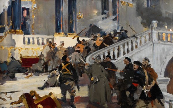 Революция 1917 взятие зимнего дворца