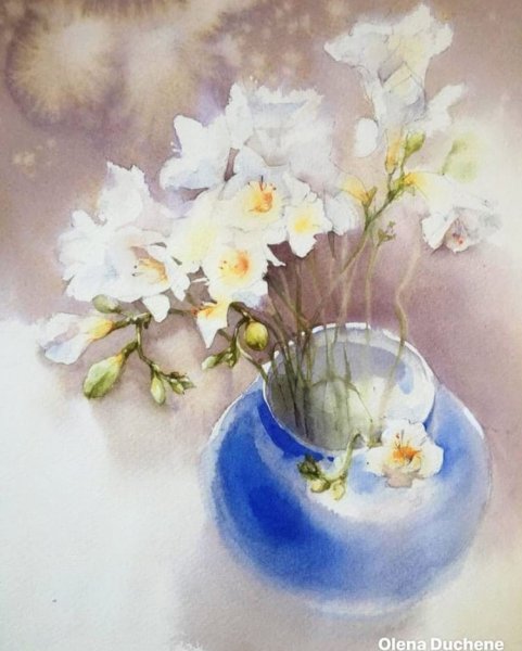 Olena Duchene пастель