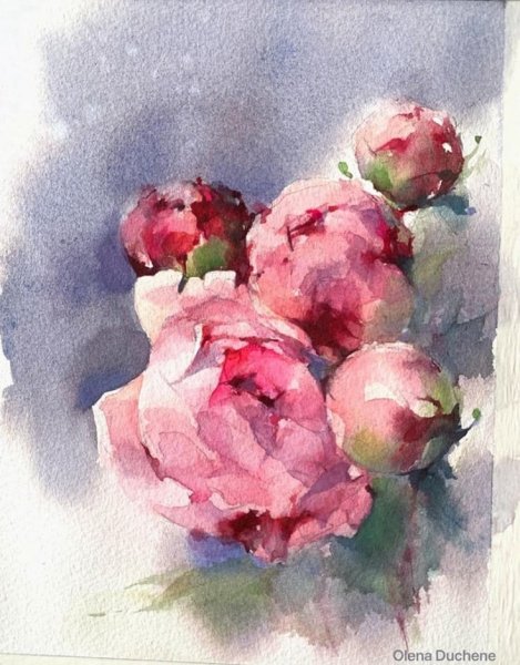 Елена Дюшан пастель