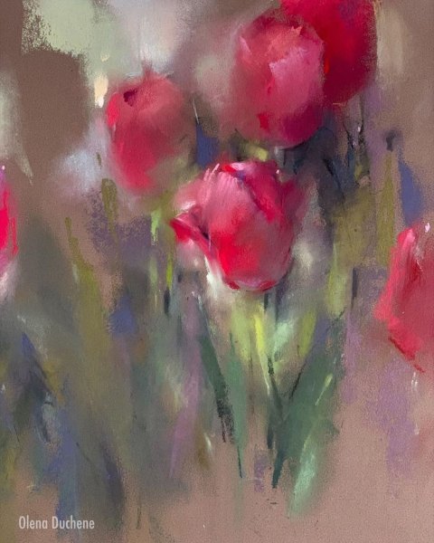 Olena Duchene пастель