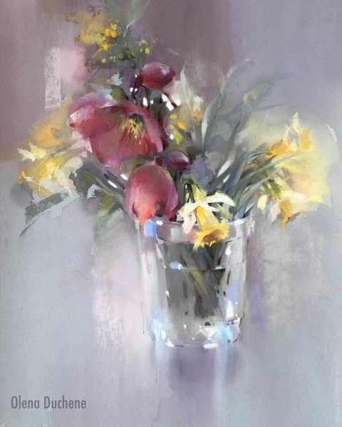 Olena Duchene пастель