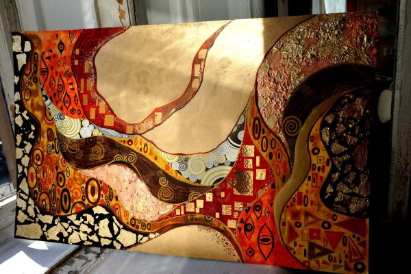 Живопись с золотой поталью