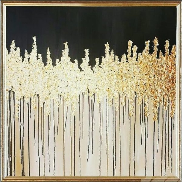 Панно с сусальным золотом