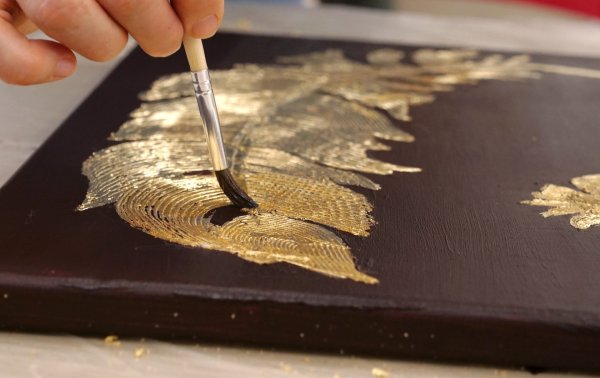 Золочение сусальным золотом технология
