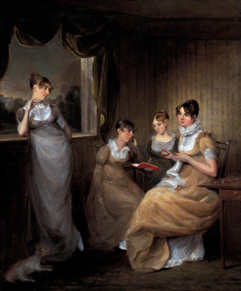 Джон Констебл дамы семьи Уильяма