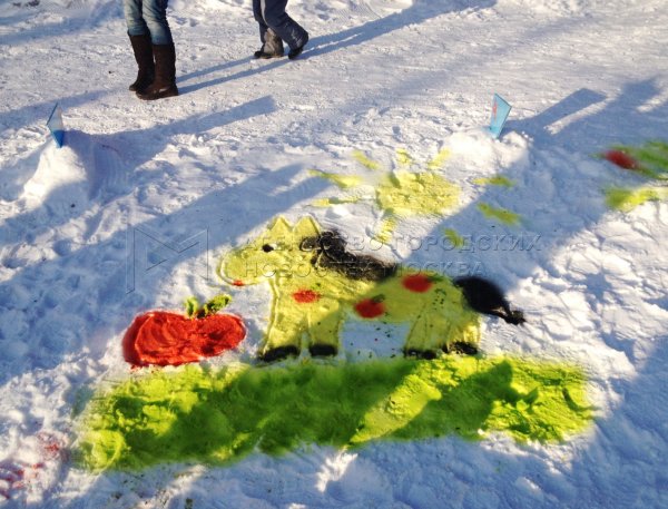 Фестиваль снежный холст