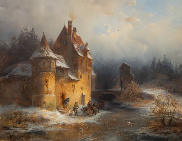 Карл Фридрих Лессинг. Рыцарский замок