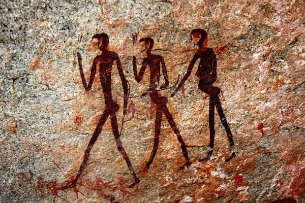 Наскальная живопись бушменов