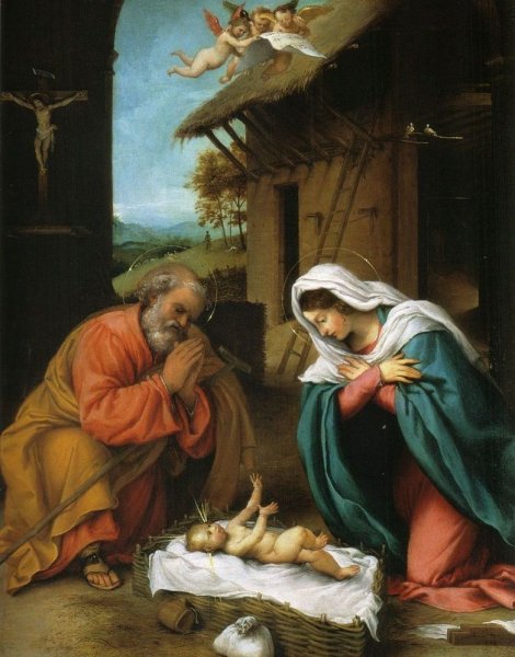 Рождество Христово Лоренцо Лотто