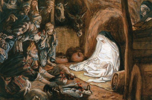 Джеймс Тиссо поклонение Пастухов