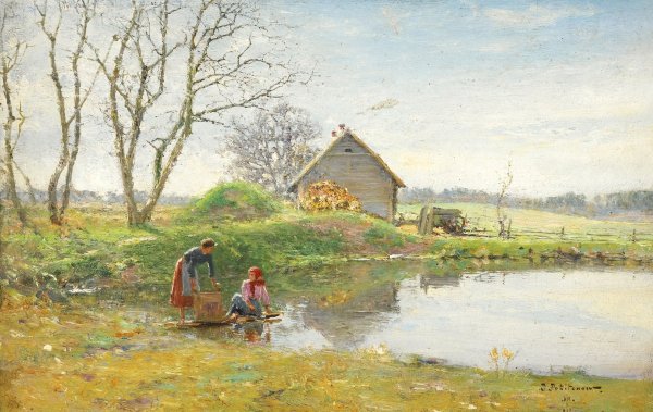 Киселёв Александр Александрович (1838–1911) «дорога у околицы»