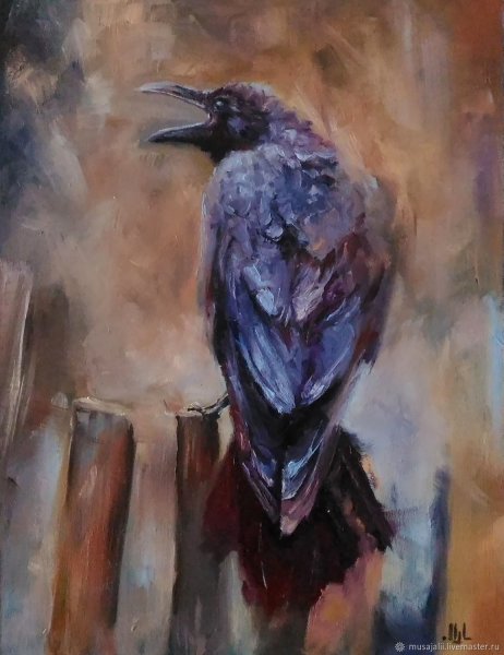 Картина ворона