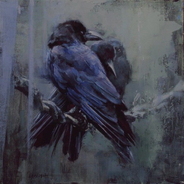 Символические птицы живопись