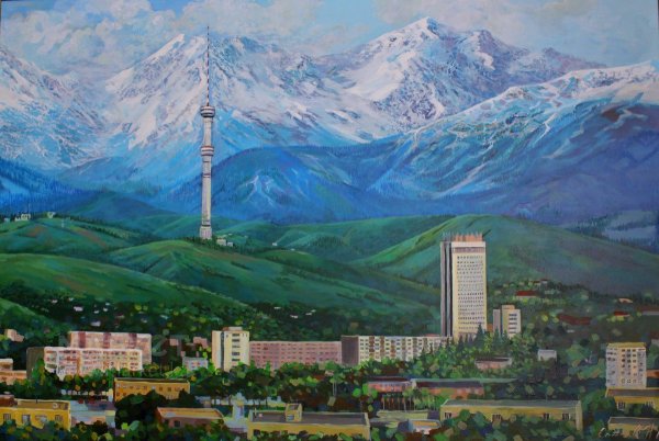 Алматы картины Алма Аты