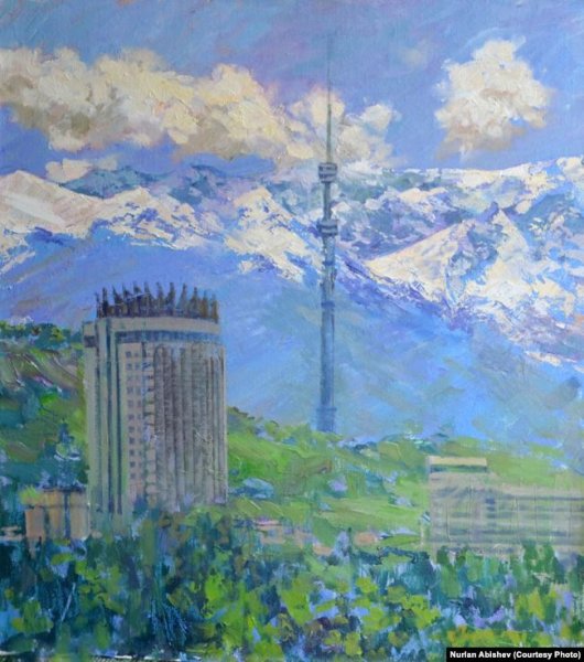 Алма-Атинский пейзаж картина