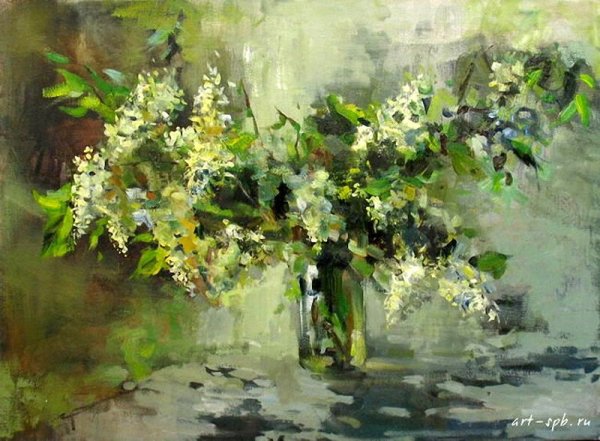 Черёмуха живопись Жданов