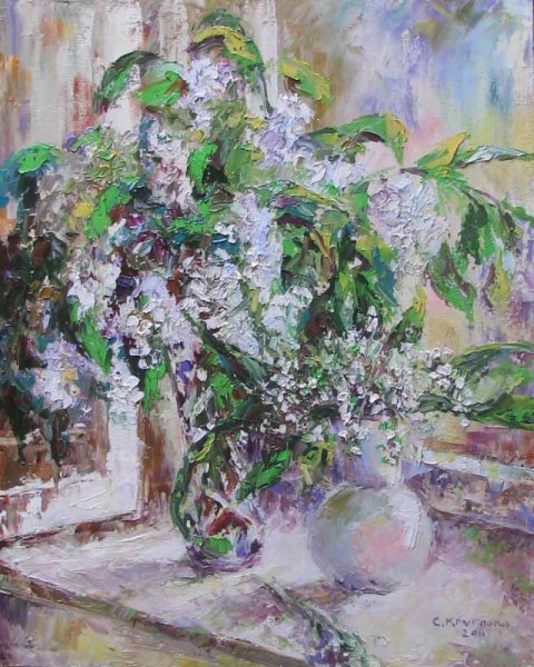 Художник Олег Бороздин черёмуха