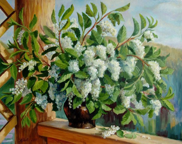 Картина Есенина черемуха