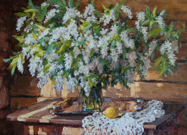 Левитан черемуха картина