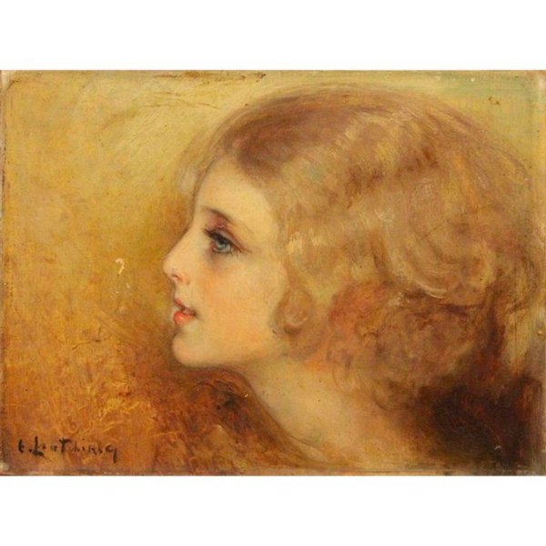 Ренуар Огюст портрет девочки в профиль