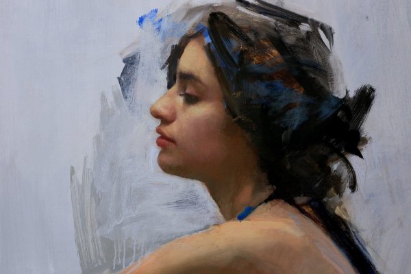 Женский профиль в живописи