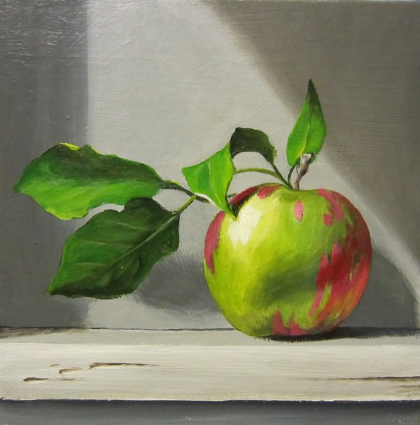 Акварель яблоки картины