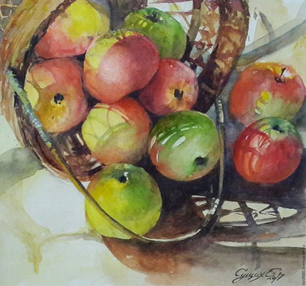 Джон Черрин натюрморт акварель