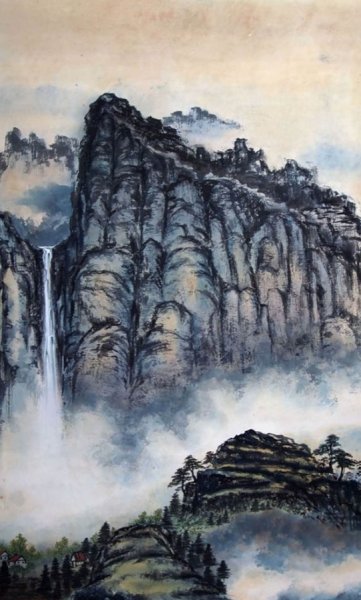 Китайская живопись гохуа горы