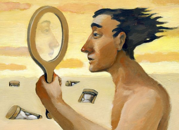 Человек в зеркале картина