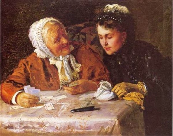 Константин Маковский святочные гадания картина