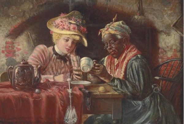 Девушки гадают картина