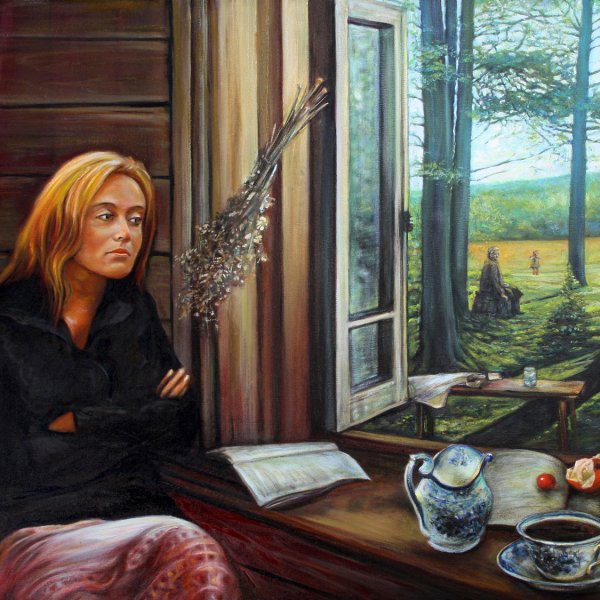 Дождь за окном живопись