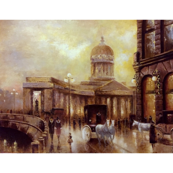 Казанский собор в Санкт-Петербурге холст масло