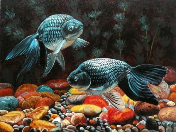 Картины аквариумные рыбки