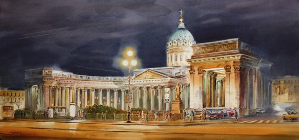Питера Казанский собор пейзаж