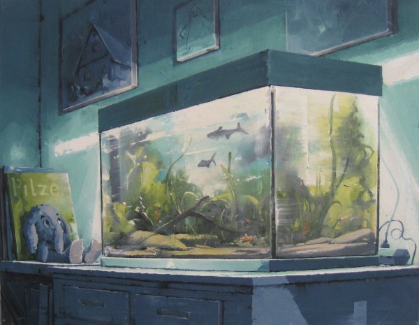 Аквариум акварелью