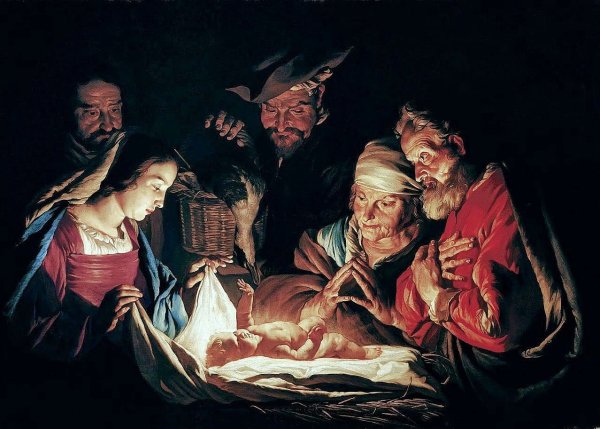 Матиас Стомер поклонение Пастухов