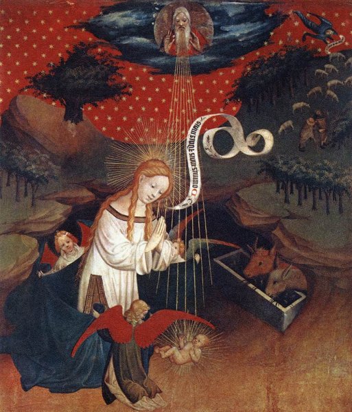 Мастер Франке, "рождение Иисуса"