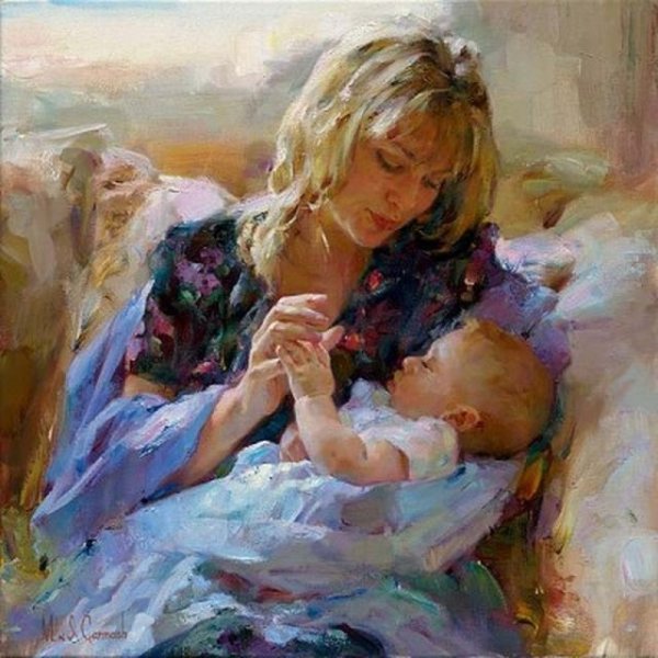 Волегов Владимир художник картины мать и дитя