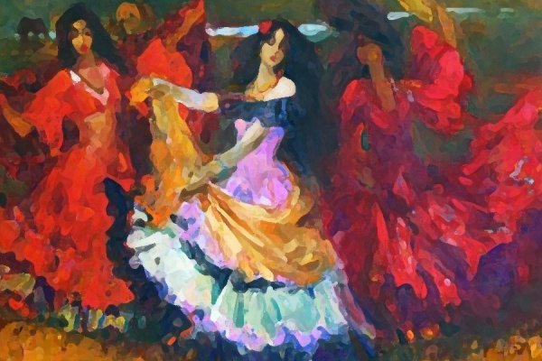 Цыганский танец живопись