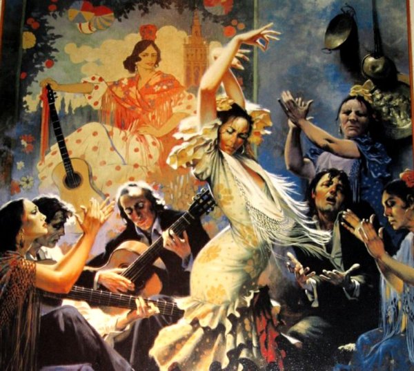 Гитарист фламенко картина