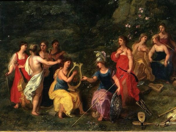 Древняя Греция 9 муз и Аполлон