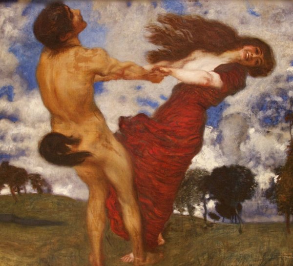 Сон возлагающий руку на мужскую спину Сальвадор дали