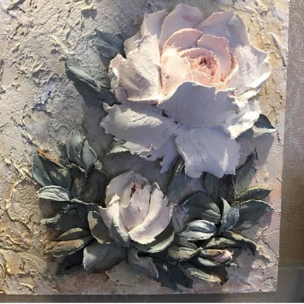 Скульптурная живопись мастихином