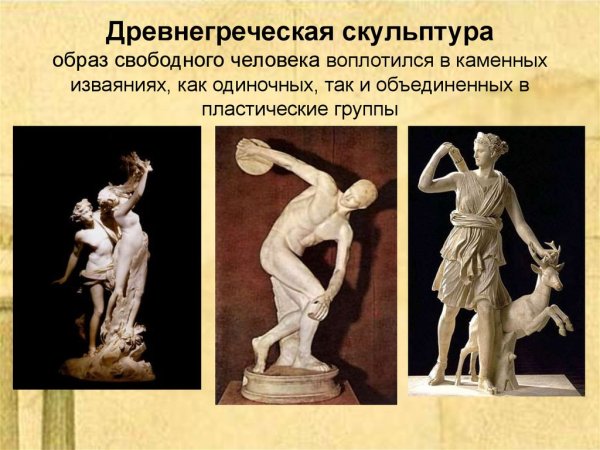 Культура древней Греции скульптура