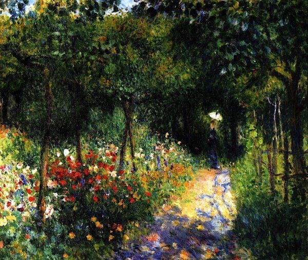 Пьер Огюст Ренуар «женщина в саду» (1865—1866, Эрмитаж)