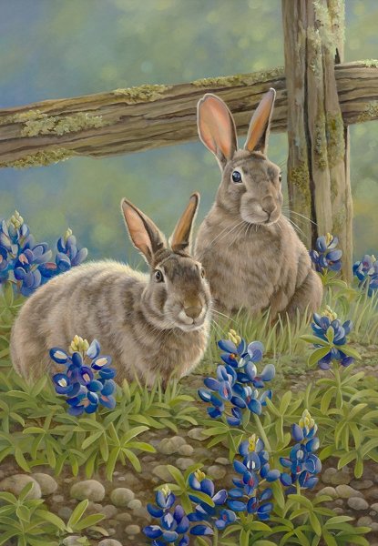 Кролик живопись